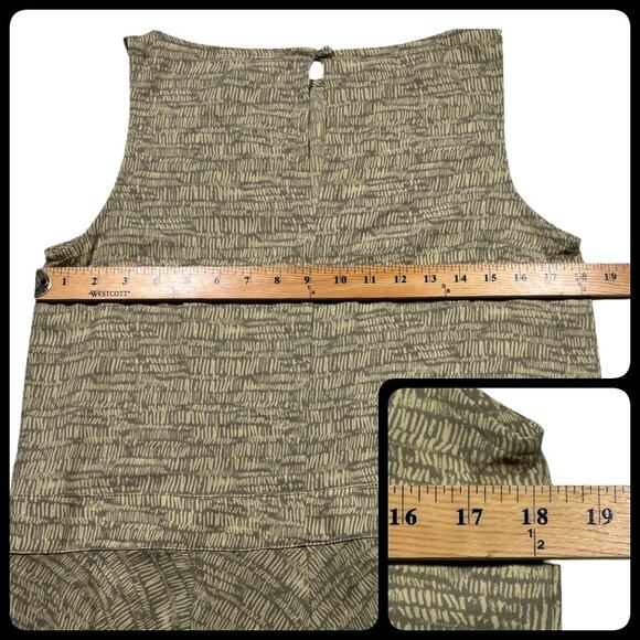 Prologue Sleeveless Boat Neck Drop Waist Bias Skirt Midi Dress Keyhole Small - Picture 9 of 12